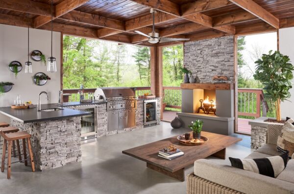 Silver Lining wall inside the living room