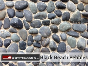 Black Beach Pebbles